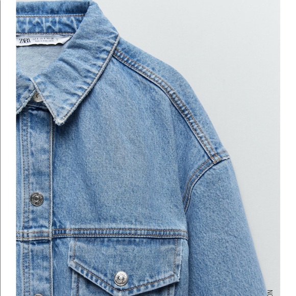 Zara Oversized Denim Shirt - Picture 5 of 6